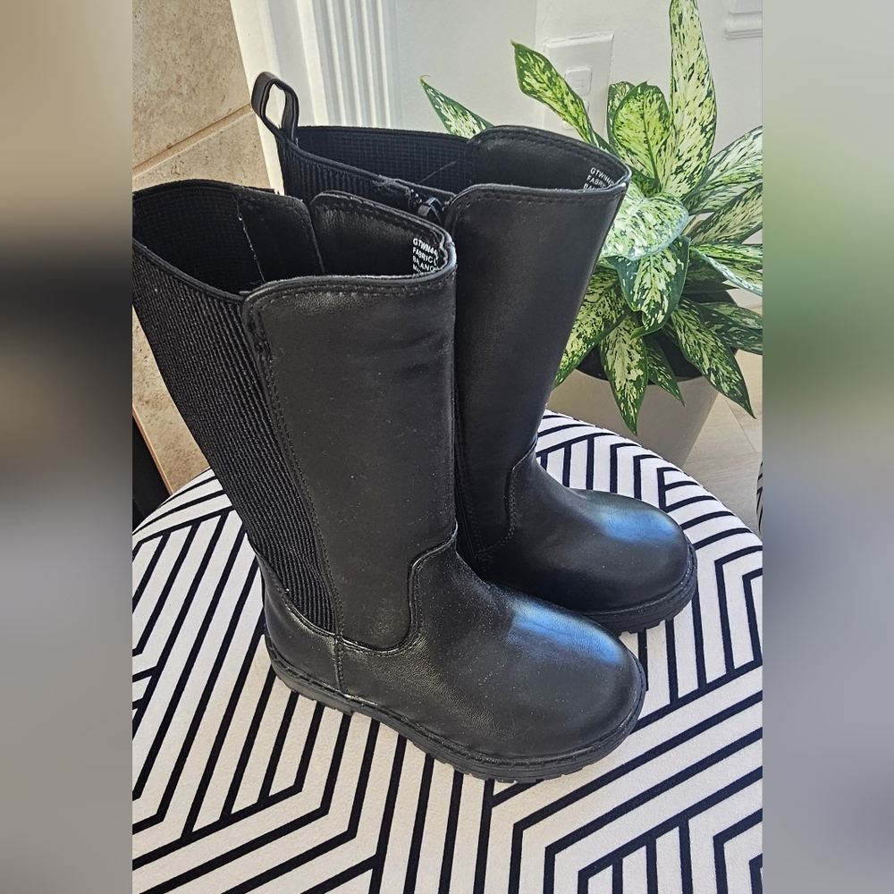 Kids Black Boots